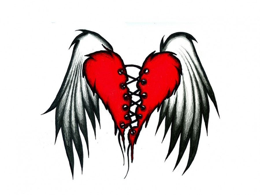 The Flying Wings of Broken Heart Tattoos