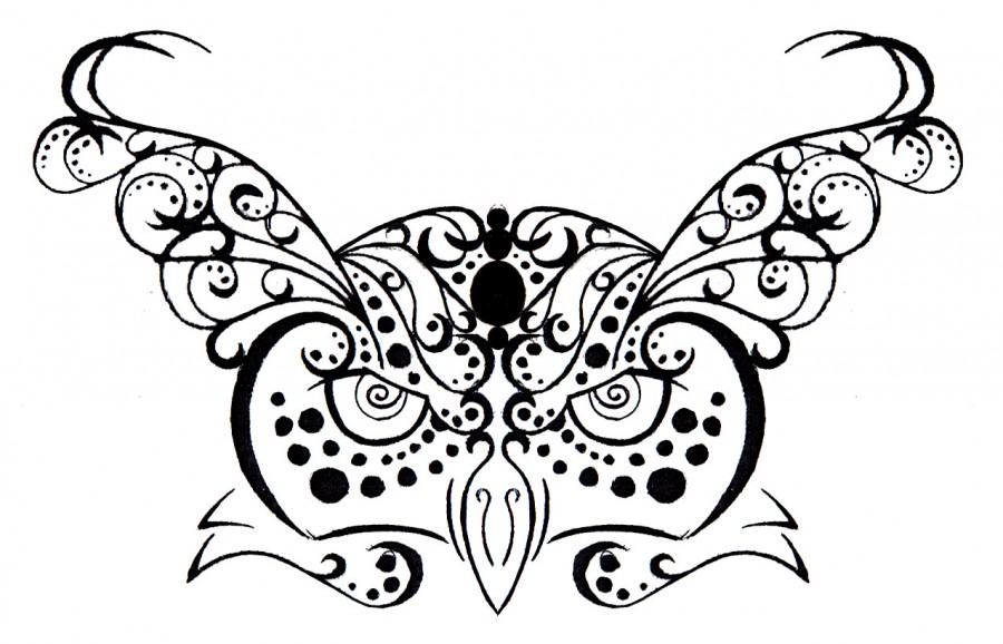 Owl Tribal Henna Tattoo Design