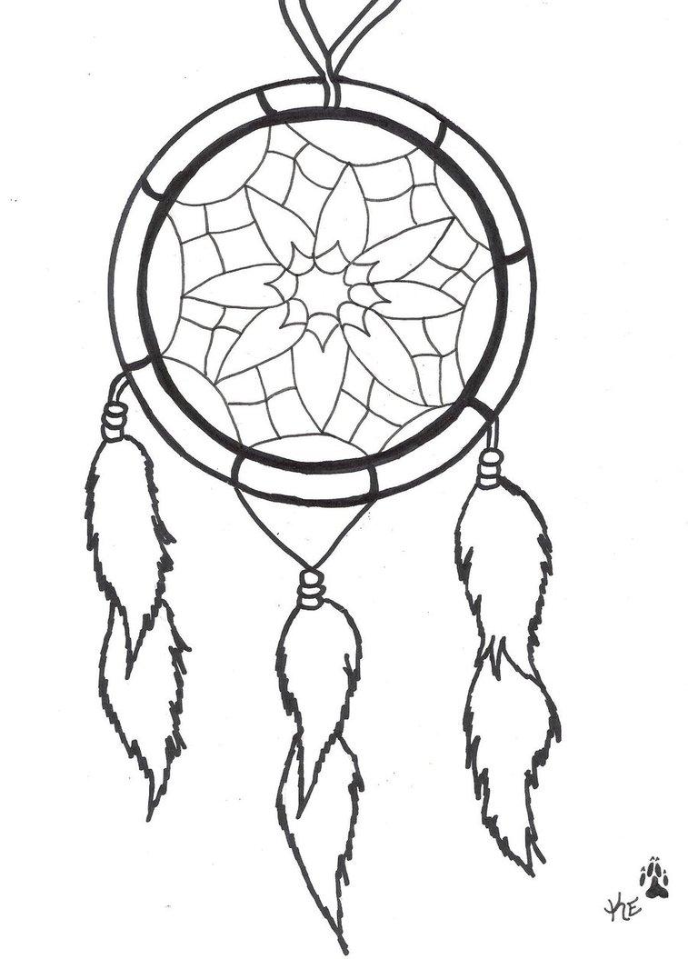 Dream Catcher Tattoo Sketch By Atrixwolfx
