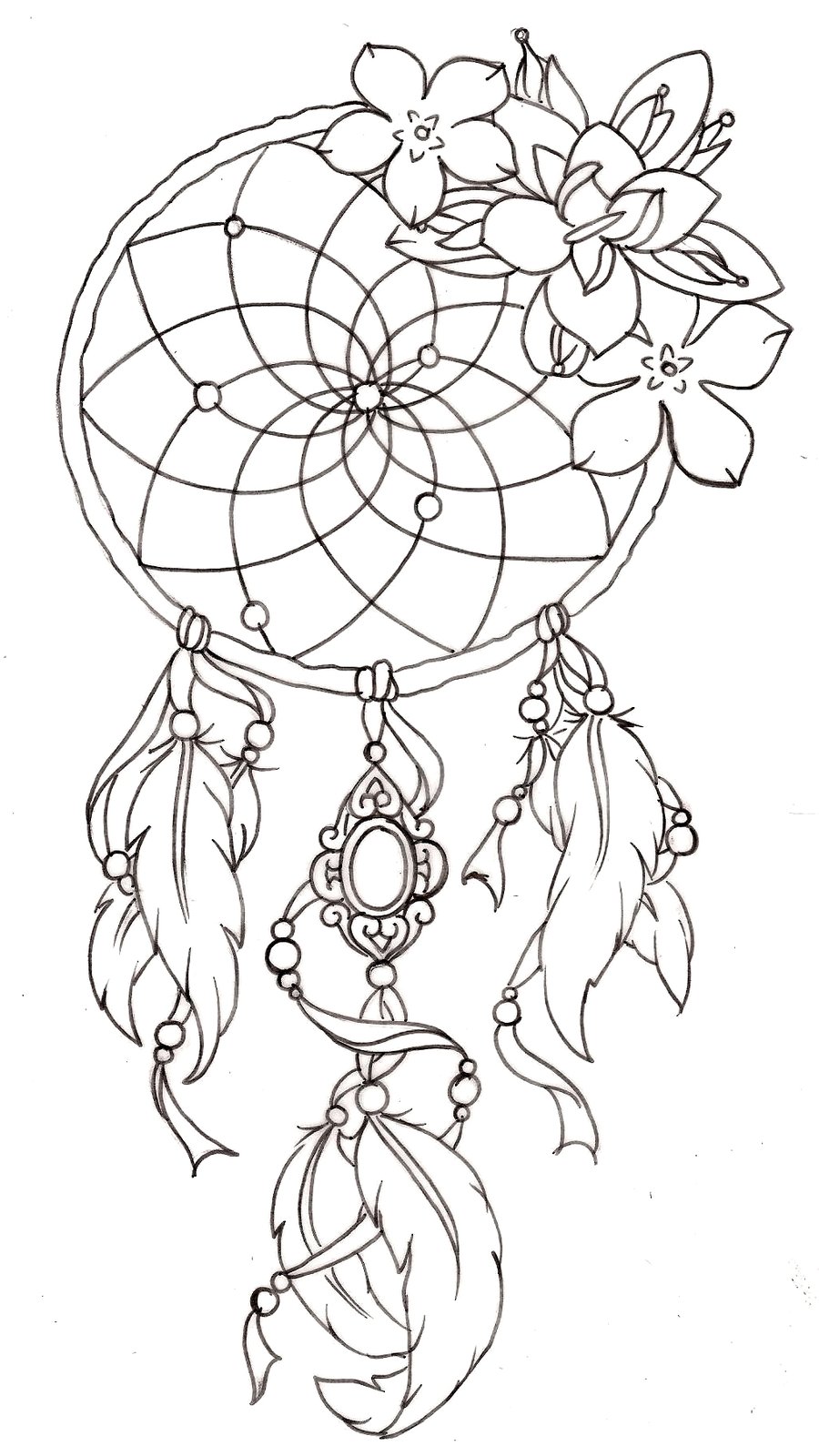 Awesome Dream Catcher Tattoo Sketch By Metacharis on Deviantart