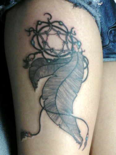 Leaf and Dream Catcher Tattoo By Xcjxedge on Deviantart