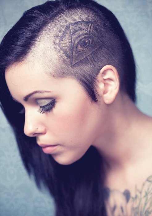 Extreme Scalp Tattoos