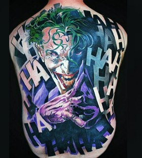 the joker full back tattoos for men the joker full back tattoos for men