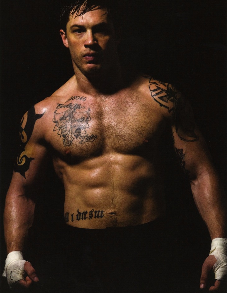 Tom Hardy Warrior Tattoos in the Body and Arm