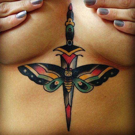 traditional-sternum-tattoo