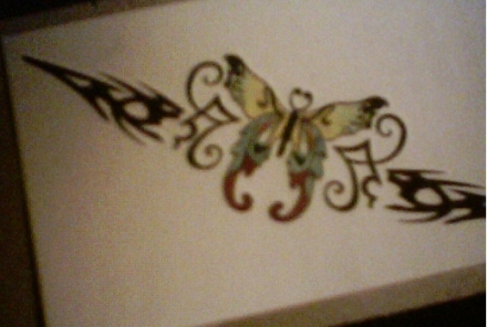 Fabulous Butterfly Tramp Stamp Tattoo Design Ideas