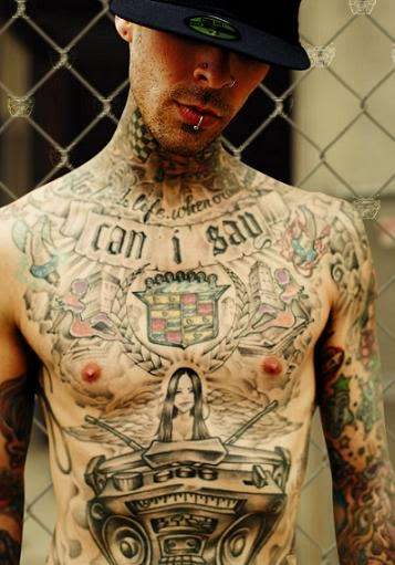 Cool Travis Barker Tattoo Styles