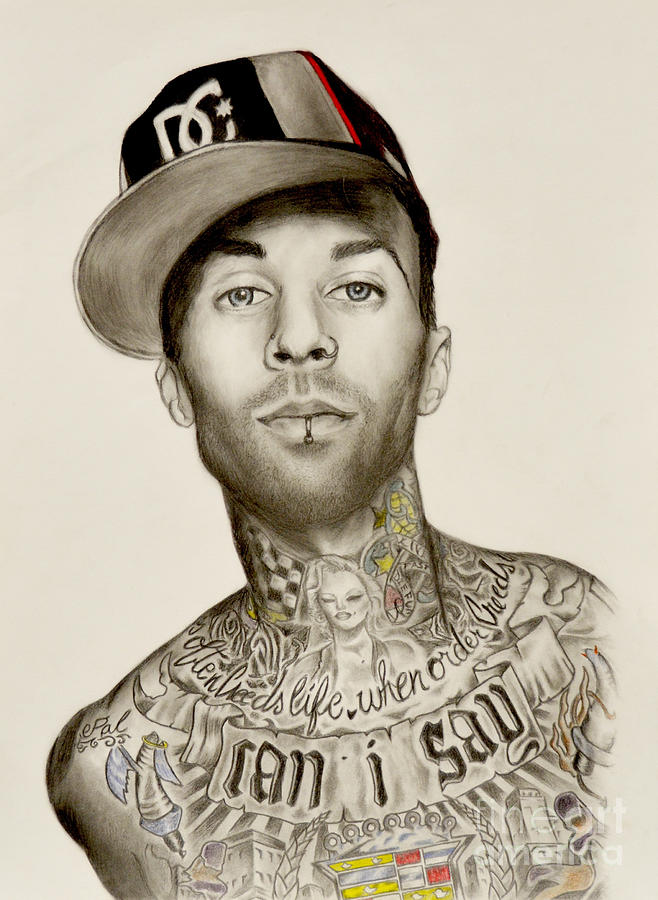 Travis Barker Drawing By Michael Durocher Travis Barker Fine Art