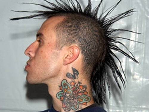 Travis Barker Neck Tattoo Photo