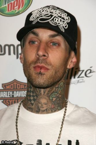 Travis Barker Neck Tattoo Trend Pictures