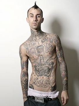 Wonderful Travis Barker Tattoo Pictures