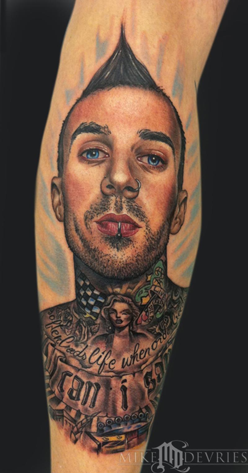 Travis Barker Tattoo Design Idea