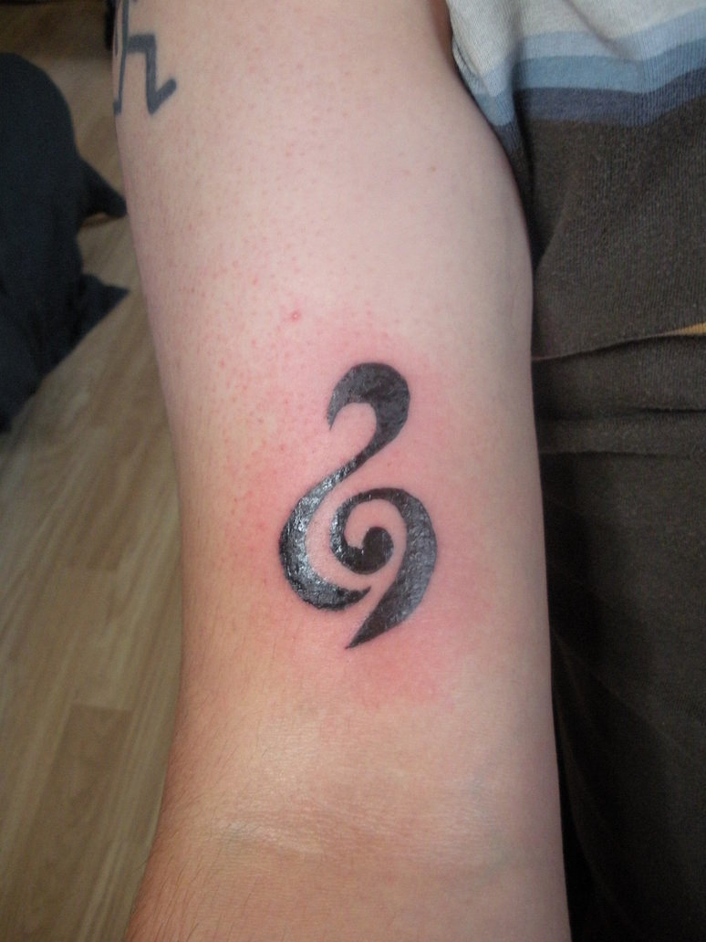 Treble Clef Tattoo – Forearms Tattoos