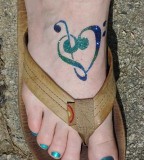 Blue / Green Tattoo Ideas Of Music