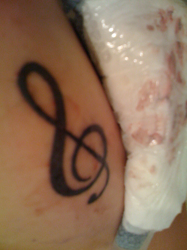 Cool Bevill Blog Treble Clef Tattoo (NSFW)