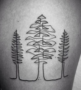 tree-autumn-tattoo-on-leg tree-autumn-tattoo-on-leg
