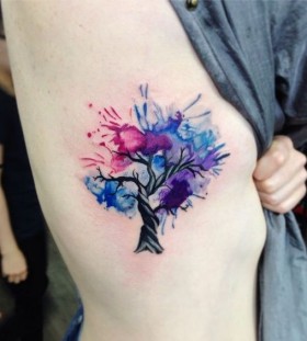 Tree watercolor tattoo Tree watercolor tattoo