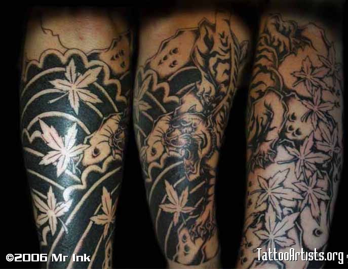 Tiger Lower Arm Sleeve Tattoo