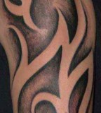 Tribal Half Sleeve Tattoo Close-Up