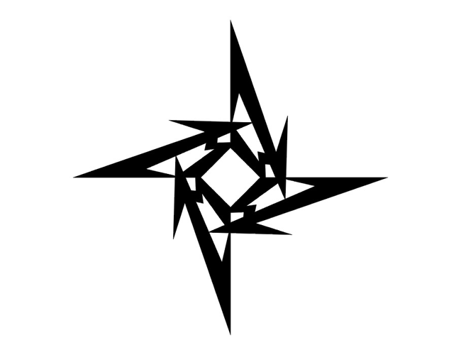 Awesome Tribal Jagged Star Tattoo Designs – Tribal Star Tattoos