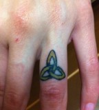 Cool Ring Finger Celtic Trinity Knot Tattoo Design