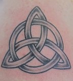 Cool Minimalist Trinity Knot Tattoo Design