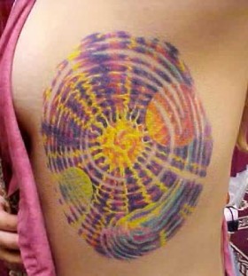 trippy plants tattoo