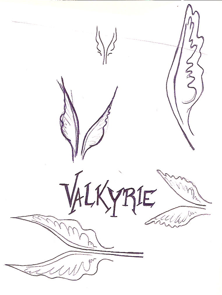 Valkyrie Wings Tattoo Doodles By Tanaii On Deviantart