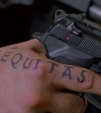 Boondock Saints Inspired Aequitas Pointer Finger Tattoo