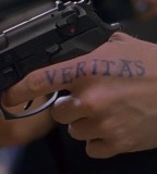 Boondock Saints Inspired Veritas Tattoo on Pointer Finger