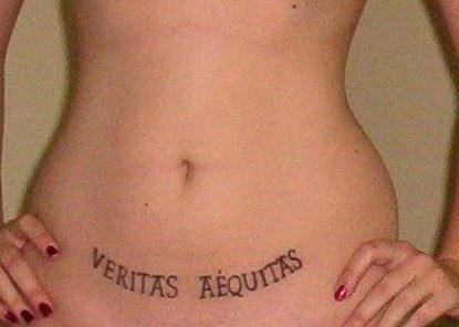 The Boondock Saints Tattoos on Abdomen for Women (NSFW)