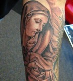 Inspirational Virgin Mary Sleeve Tattoos Design for Men - Religious Tattoos