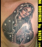 Praying Virgin Mary Tattoo Design Ideas - Christian Tattoos