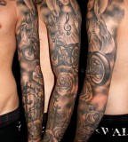 Awesome Inspiration of Virgin Mary Full-Sleeve Tattoo Design for Men