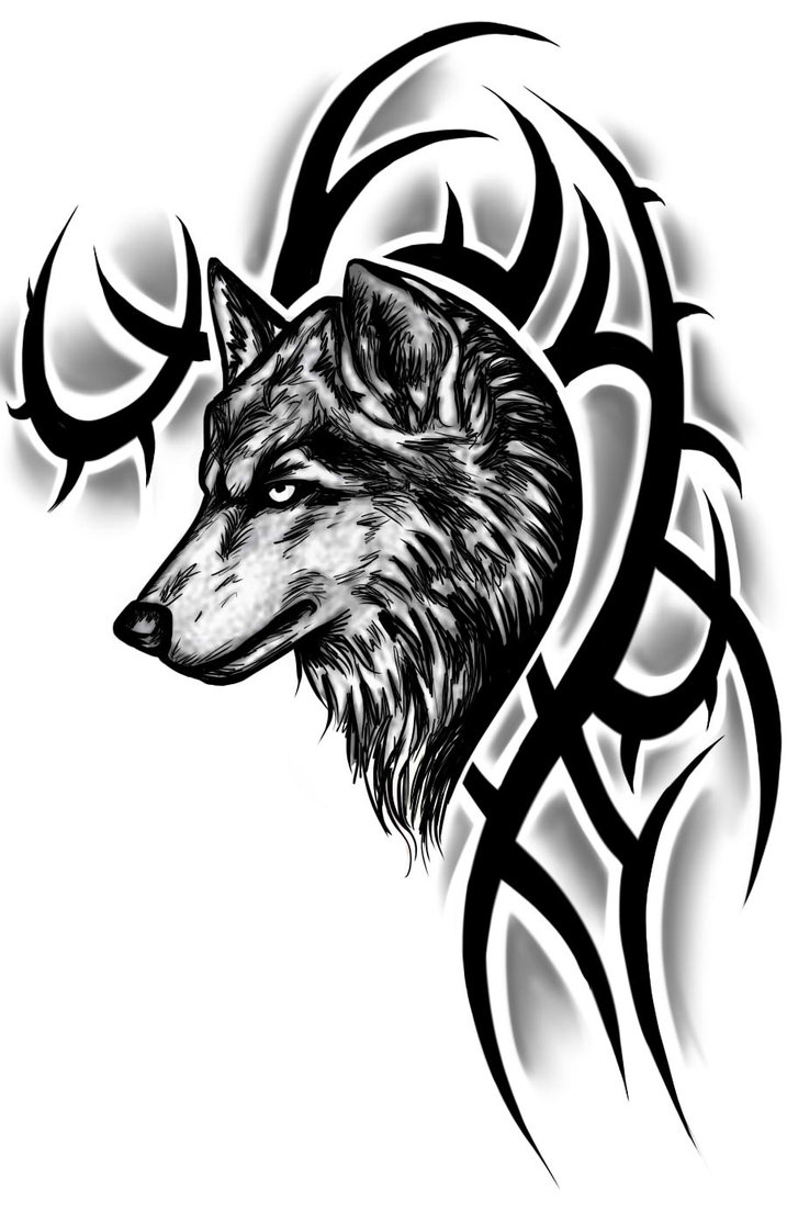 Tribal Wolf Tattoo Design – Wolf Tattoo For Men