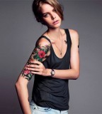 Half Sleeve Bold Tattoos For Women