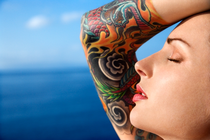 Beautiful Swirl Sleeve Tattoo Designs For Women