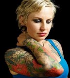 Amazing Nikole Sleeve Tattoo Design