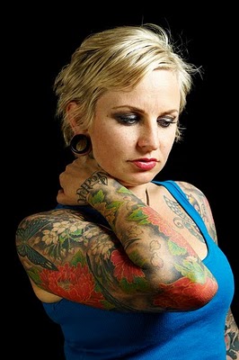 Amazing Nikole Sleeve Tattoo Design