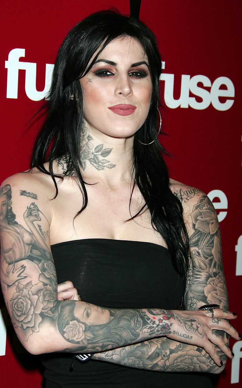 Kat Von D Neck Tattoos Design Inspiration
